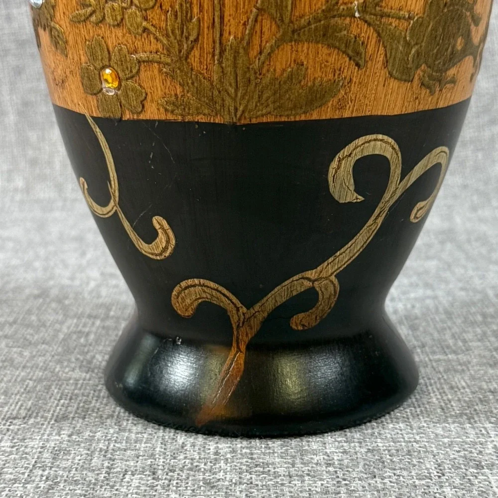 VTG Floral Etched Resin Table Top 10